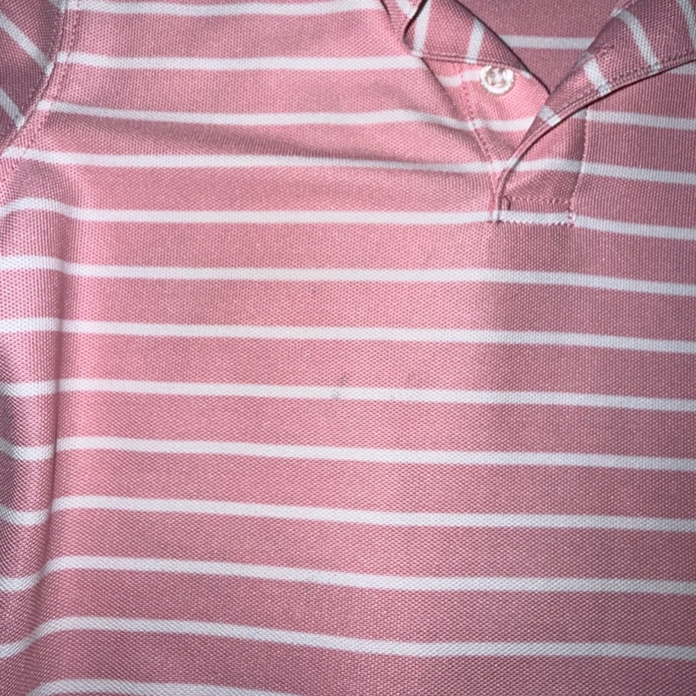 Pink Striped Polo Top - Picture 2 of 2